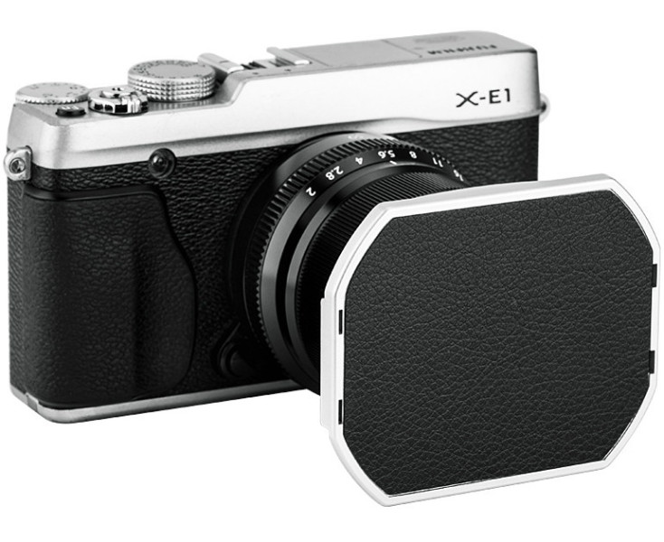 для Fujifilm XF 50mm F2 R WR бленда серебристая