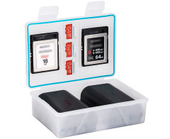 Защитный бокс на два аккумулятора и SD / microSD / XQD карт памяти