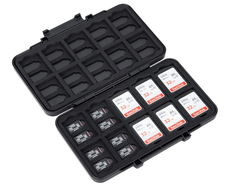 защитный бокс для карт памяти microSD и SD Card