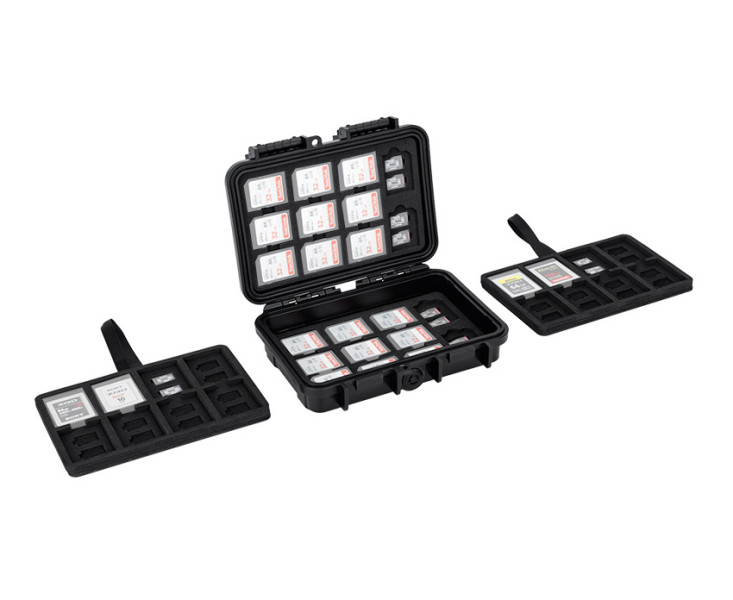 Kiwifotos RBC-STB114 Защитный бокс на 76 шт microSD, 22 шт SD и 16 шт CFexpress Type B или XQD карт памяти